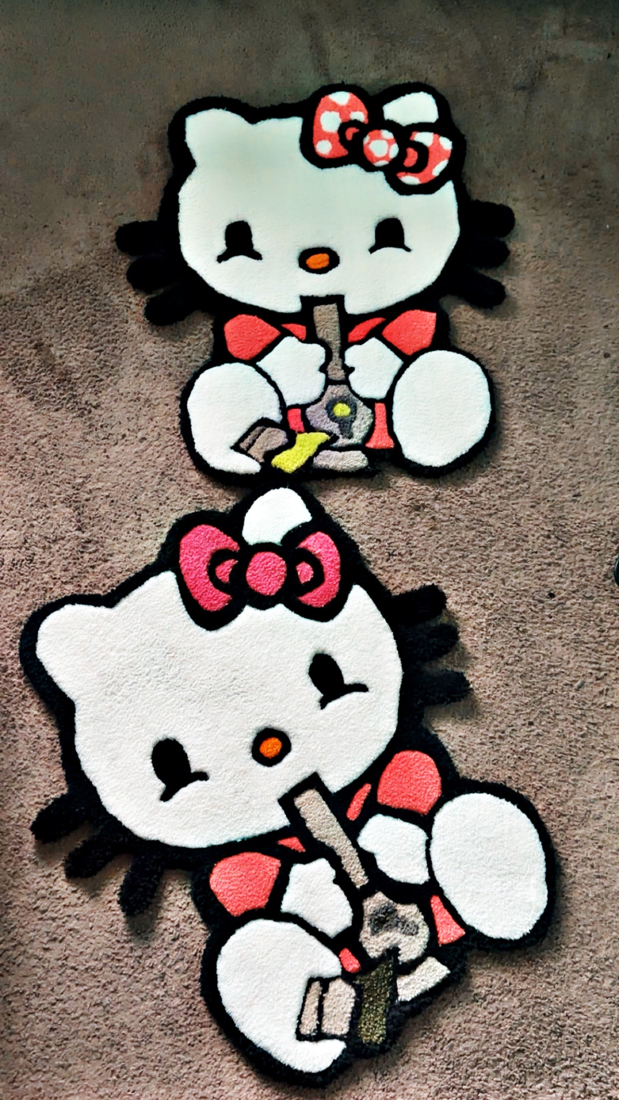 Hello Kitty | Duo Bong Smoking Rug